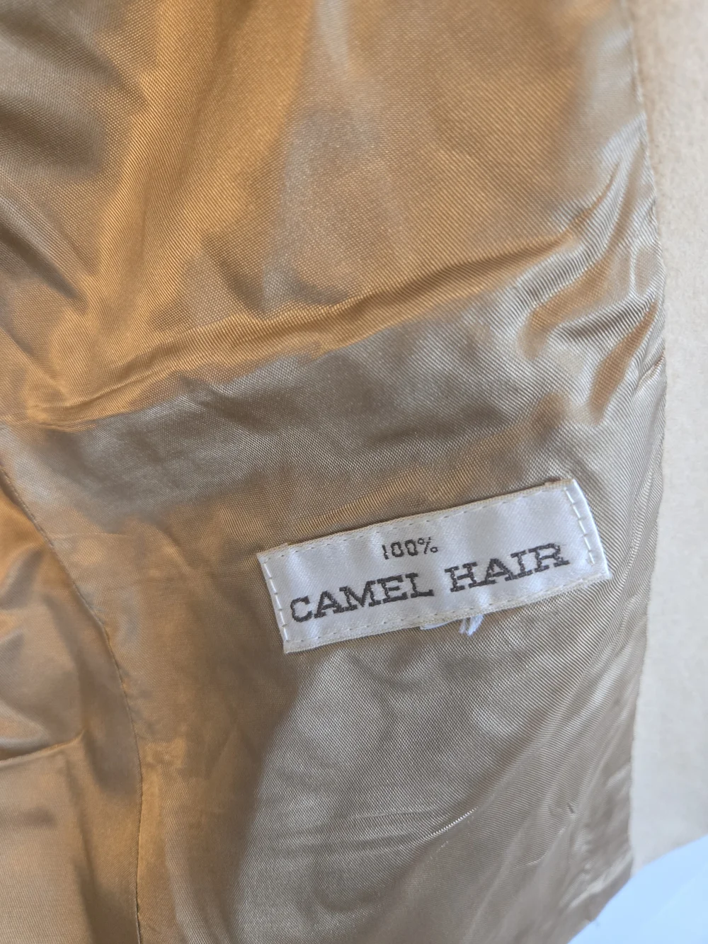 Nordstrom Vintage Camel Hair  Two-Button Blazer